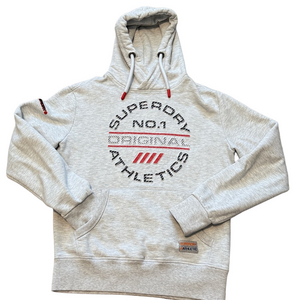 Super Dry gray hoodie sz M